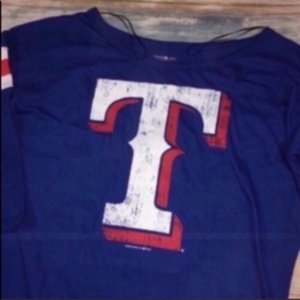 MLB Texas Rangers 3/4 Sleeve Baseball Tee - Picture 2 of 5